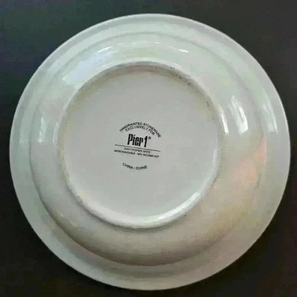 Pier 1 Import Valencia soup/salad set of 4 bowls 8.5 stoneware - Picture 2 of 2